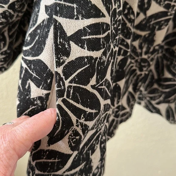Michael Kors Black Floral Swing Jacket Size 1X - Picture 8 of 11